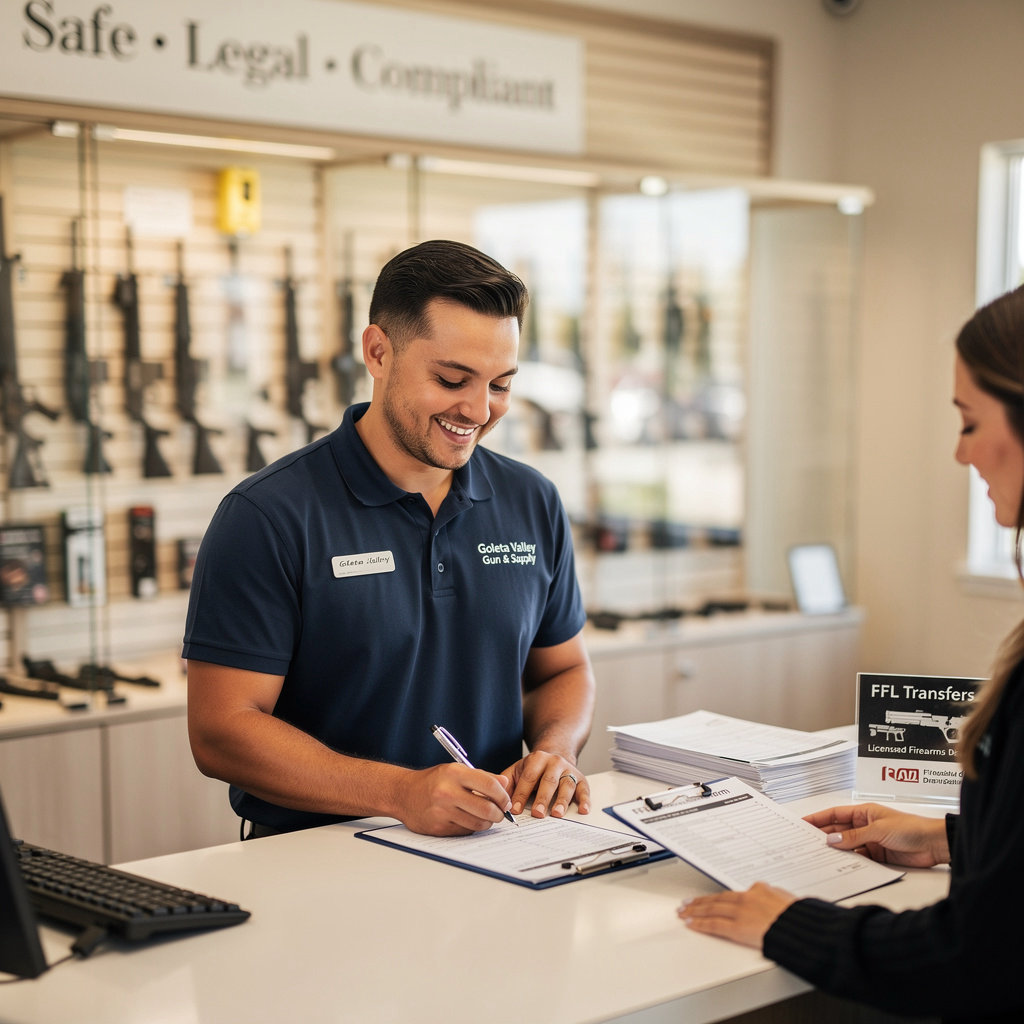 Goleta Valley Gun & Supply FFL transfer service for firearms shipped to our Goleta, CA location